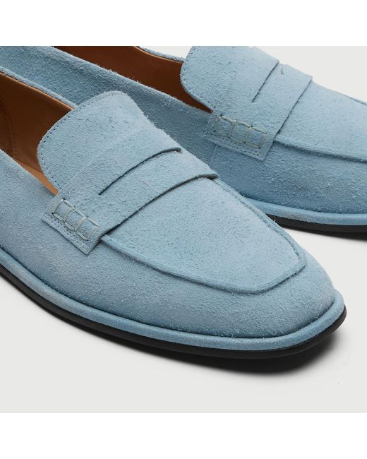 Walk London Blue Sorrento Saddle Loafer for men