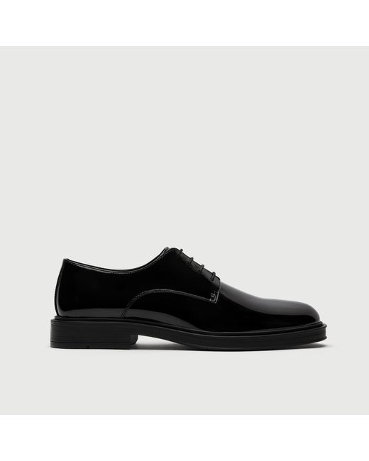 Walk London Black Vincent Derby Shoe for men