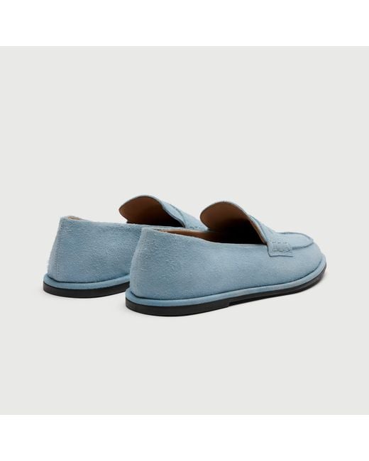 Walk London Blue Sorrento Saddle Loafer for men