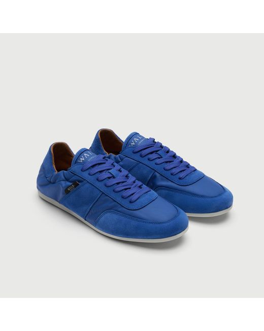 Walk London Blue Firenze Trainer for men