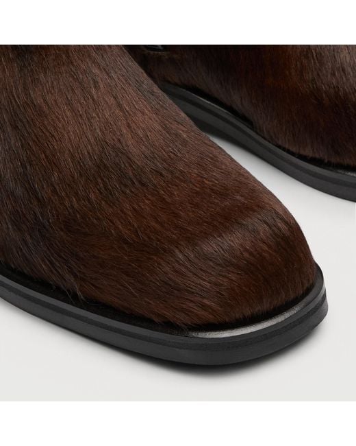 Walk London Brown Lambeth Inside Zip Boot for men
