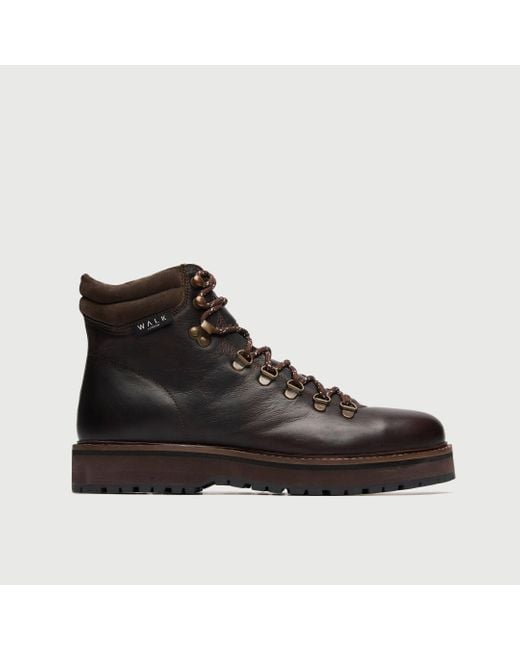 Walk London Black Connery Hiking Boot for men