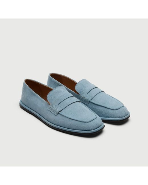 Walk London Blue Sorrento Saddle Loafer for men