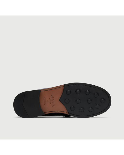 Walk London Black Dalston Penny Loafer for men