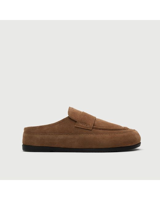 Walk London Brown Track Slider for men