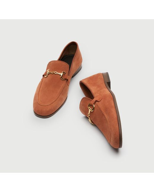 Walk London Brown Cassis Trim Loafer for men