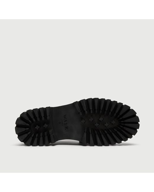 Walk London Black Hopper Derby Shoe for men