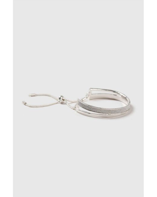 Wallis Silver Glitter Bracelet In Metallic Lyst Wallis Metallic Silver Glitter Bracelet Lyst