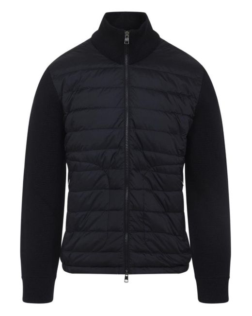 Moncler Blue Padded Cardigan for men