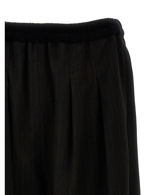 Pinstripe Pantaloni Grigio di Maison Margiela in Black da Uomo