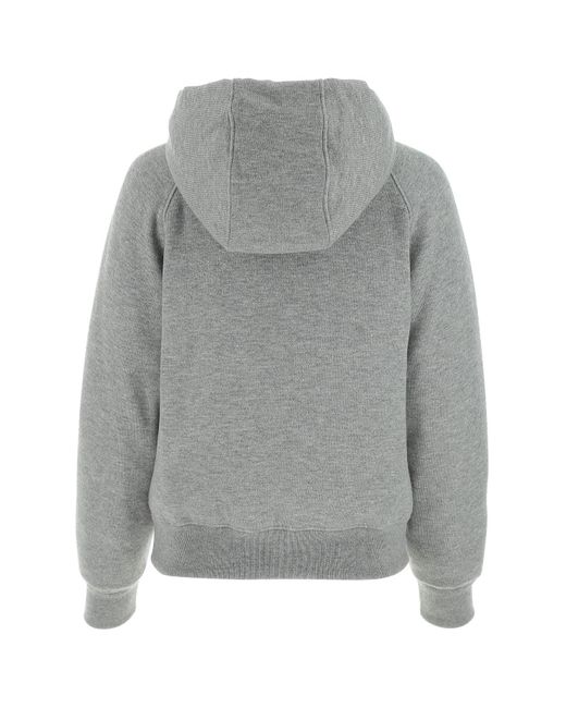Prada Gray Cashmere Blend Down Jacket