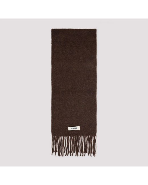 Alpaca L Echarpe Carro Scarf-Donna di Jacquemus in Brown