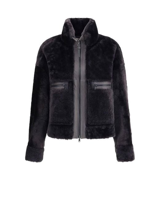 Brunello Cucinelli Black Shearling Jacket