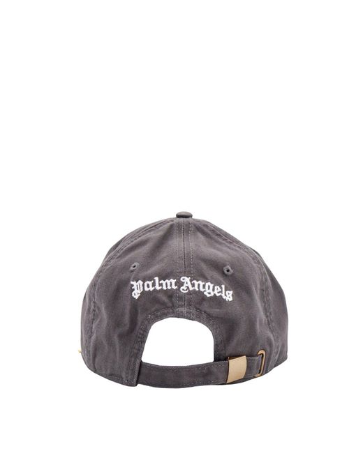 Palm Angels Gray Hat for men