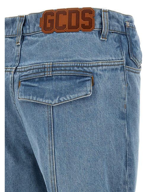 Denim Ultrapocket Jeans Celeste di Gcds in Blue da Uomo