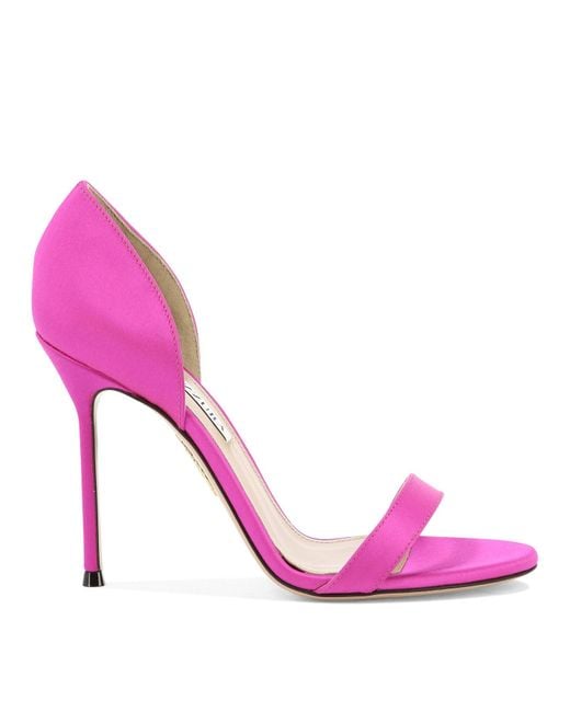 Aquazzura Pink "uptown 105" Sandals