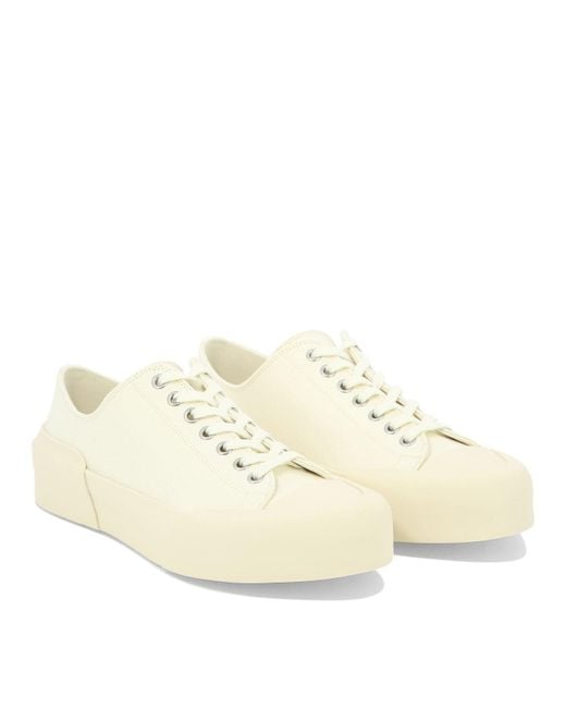Jil Sander Natural Sneakers & Slip-On