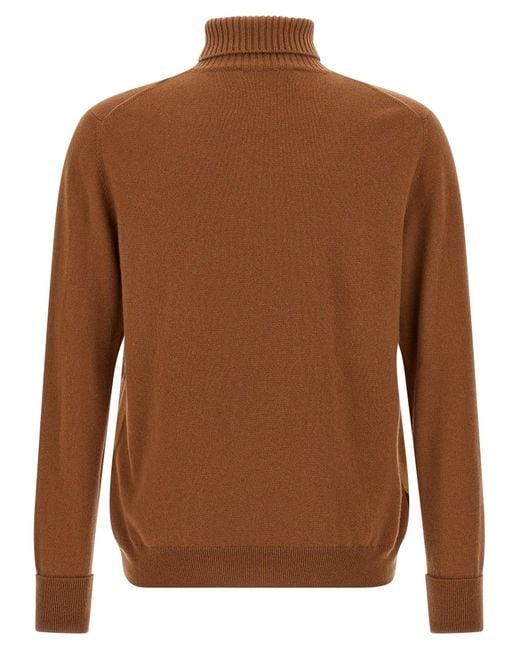 Ballantyne Argyle Turtleneck Sweaters And Cardigans Brown for men