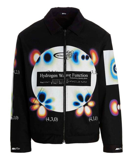 Msftsrep Black 'hydrogen Wave' Jacket for men