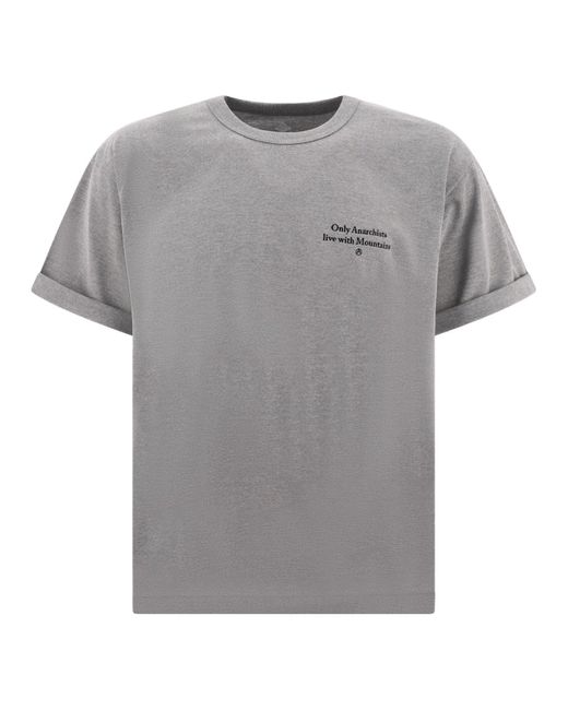 Mountain Research. Gray "Outsiders" T Shirt for men