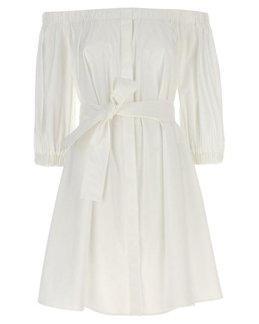 P.A.R.O.S.H. White 'Canyox' Dress