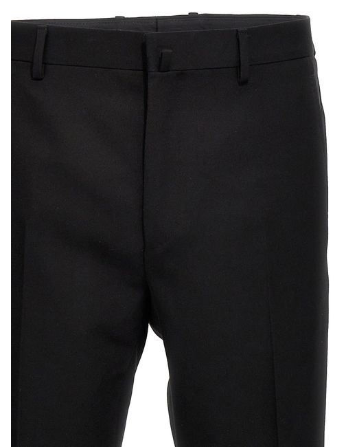 Lanvin Black Tuxedo Pants for men