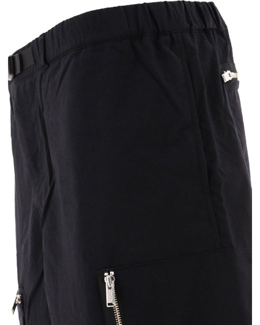 Undercover Black Belted Shorts for men