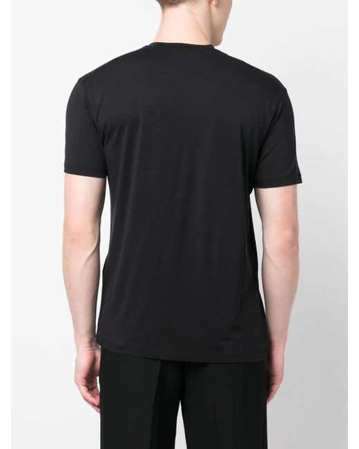 T-shirt girocollo a maniche corte di Tom Ford in Black da Uomo