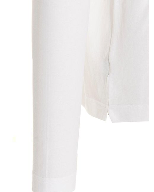 Zanone White Ice Cotton Long-sleeved T-shirt for men