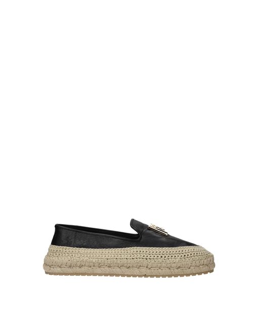 Dolce & Gabbana Espadrilles Leather Black for Men Lyst
