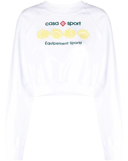 Felpa Casa Sport di Casablancabrand in White