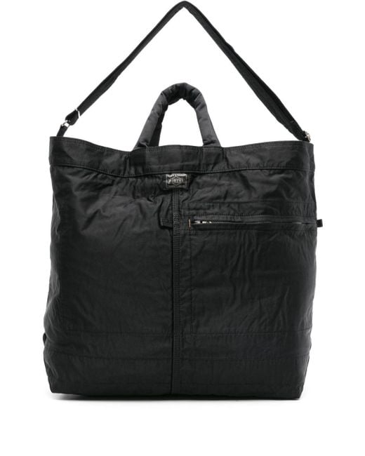 Porter-Yoshida and Co Black Large Mile 2Way Tote Bag for men