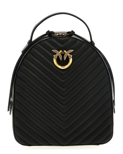 Pinko Love Click Classic Backpacks in Black Lyst