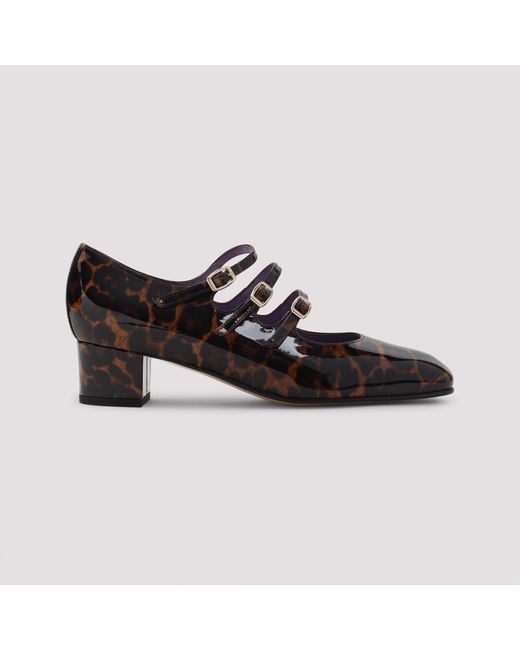 Leopard Kina Mary Jane Patent Leather Pumps-Donna di CAREL PARIS in Black