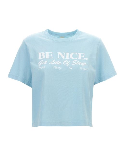 Sporty & Rich Blue Be Nice T-shirt