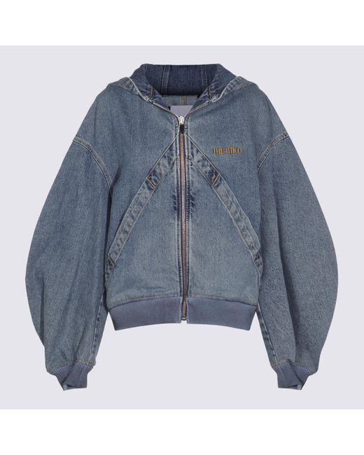 The Attico Blue Cotton Denim Jacket