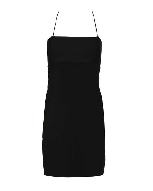 what is with the blue and black dress Silk Habotai Slip Dress main image 0