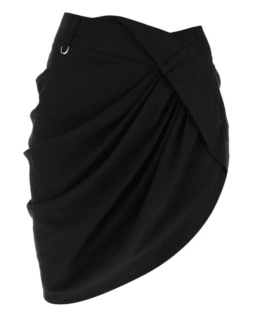 Jacquemus Black 'la Mini Jupe Saudade' Mini Skirt