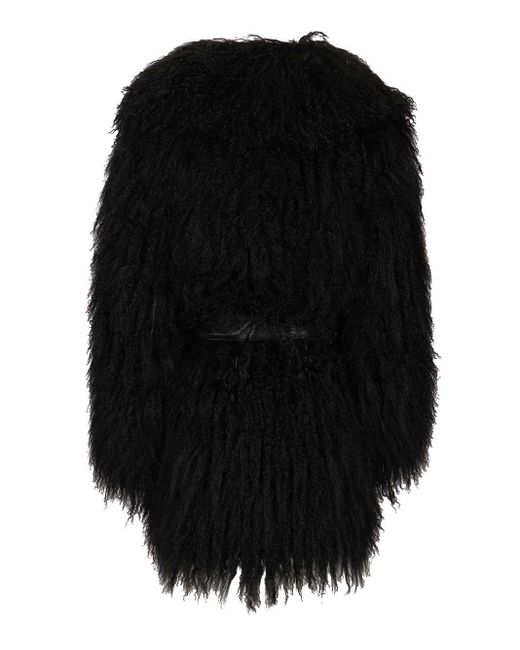 Numerootto Black Mongolian Coat Coats