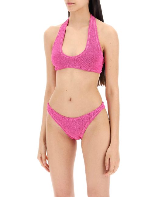 Reina Olga Pink Pilou Bikini Set