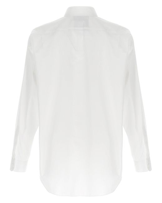 Moschino White Shirt With Floral Motif for men