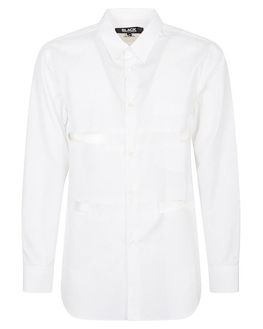 Comme des Garçons White Cotton Overshirt for men