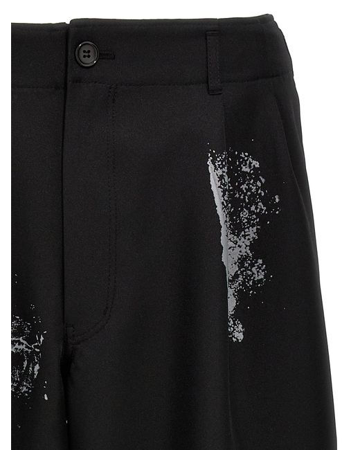 Printed Trousers Pantaloni Nero di Comme des Garçons in Black da Uomo