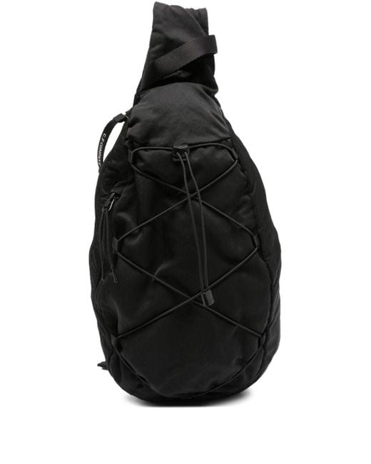 C P Company Black C. P. Company Nylon Backpack for men