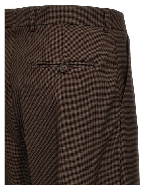 Martine Rose Brown Houndstooth Trousers for men