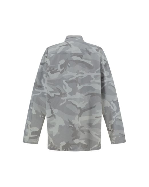 Balenciaga Gray Camicia Cargo for men