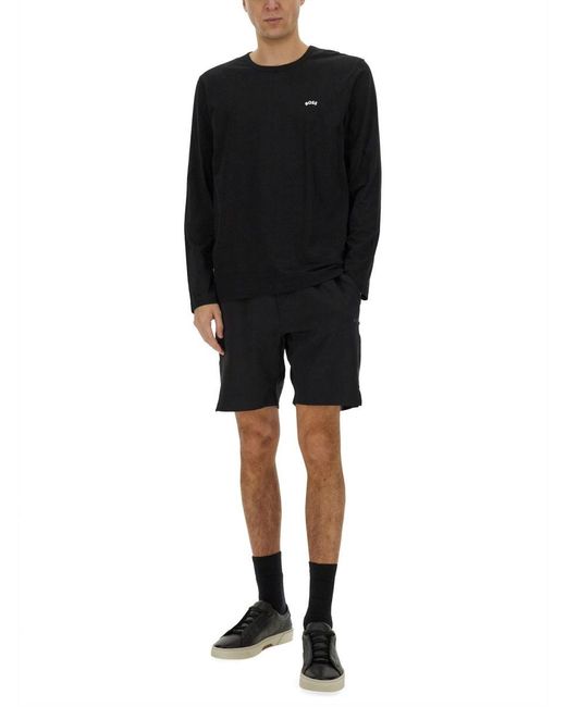 Technical Fabric Bermuda Shorts-Uomo di Boss in Black da Uomo