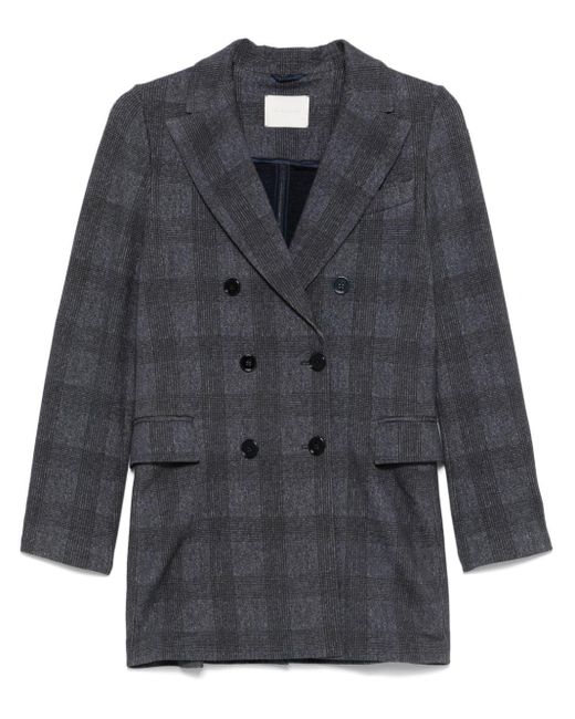 Circolo 1901 Blue Cotton Double-Breasted Jacket