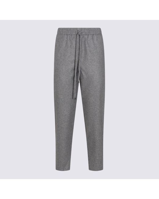 Antonelli Gray Trousers Blacks And Greys