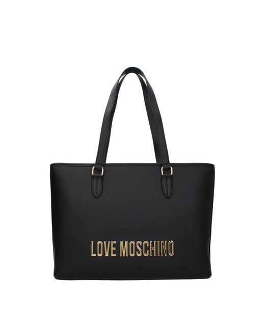 Love Moschino Black Shoulder Bags Eco Friendly Polyurethane